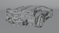 Blender3D rendering of LEGO Technic Lamborghini